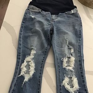 Pink Blush Maternity distressed blue jeans Size 25